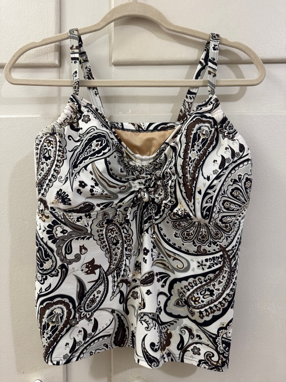 Women’s Lands’ End Paisley Floral Tankini Swim Top Size 16D (1X)